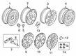 Diagram for 2020 Ford Transit Connect Spare Wheel - KT1Z-1015-D