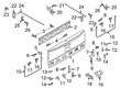 Diagram for 2021 Ford Ranger Tailgate Handle - AB3Z-2143400-J