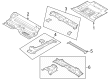 Diagram for 2021 Ford Bronco Rear Crossmember - MB3Z-5810608-A