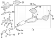 Diagram for 2023 Ford Police Interceptor Utility Exhaust Hanger - L1MZ-5K291-A