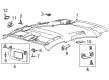 Diagram for 2023 Ford Mustang Mach-E Sun Visor - LJ8Z-7804105-AA