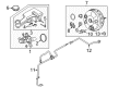 Diagram for Lincoln MKZ Brake Booster Vacuum Hose - DG9Z-2420-E