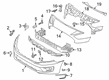 Diagram for 2021 Ford Transit Connect Bumper - KV6Z-6110852-F