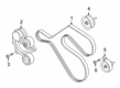 Diagram for Ford Police Interceptor Utility Serpentine Belt - L1MZ-8620-H