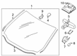 Diagram for 2023 Ford Edge Windshield - KT4Z-5803100-L