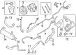 Diagram for 2023 Ford F-250 Super Duty Power Steering Pump - LC3Z-3A674-H