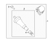 Diagram for 2023 Lincoln Navigator TPMS Sensor - PR3Z-1A189-A