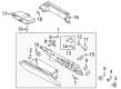 Diagram for 2022 Ford Mustang Glove Box - KR3Z-63060T10-BD