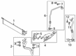 Diagram for 2022 Ford Maverick Automatic Transmission Oil Cooler Line - LX6Z-7R081-A