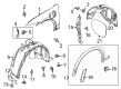 Diagram for 2023 Ford Mustang Mach-E Fender - LJ8Z-16006-A