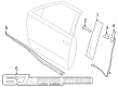 Diagram for 2023 Ford F-350 Super Duty Door Lock Actuator Motor - FL3Z-14A626-AH