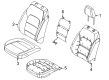 Diagram for 2022 Ford Bronco Sport Seat Cushion - M1PZ-78632A23-A