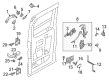 Diagram for 2022 Ford E-Transit Door Latch Assembly - LK4Z-61264A00-P