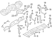 Diagram for 2020 Ford F-250 Super Duty Fuel Tank Strap - -W720664-S439