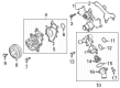 Diagram for 2022 Ford F-150 Water Pump - LK4Z-8501-B