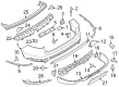 Diagram for Lincoln Aviator Bumper Reflector - LC5Z-15A448-A