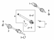 Diagram for Ford Bronco Sport Axle Shaft - LX6Z-3B436-B