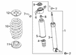 Diagram for 2023 Lincoln Aviator Shock Absorber - LC5Z-18125-AE