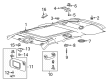 Diagram for 2020 Ford Explorer Sun Visor - LB5Z-7804104-AC