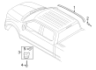 Diagram for 2024 Ford F-250 Super Duty Door Moldings - ML3Z-1829076-AAPTM