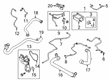 Diagram for Ford Crankcase Breather Hose - HS7Z-6A664-C