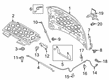 Diagram for 2020 Lincoln Continental Hood Latch - GD9Z-16700-B