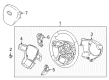 Diagram for Ford F-250 Super Duty Steering Wheel - HC3Z-3600-EC