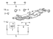 Diagram for Ford F-150 Crossmember Bushing - ML3Z-2500154-D