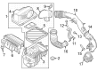 Diagram for 2023 Ford Bronco Air Duct - NB3Z-9C623-A