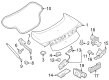 Diagram for 2024 Ford Mustang Lift Support - PR3Z-63406A10-C