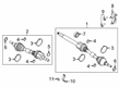 Diagram for 2022 Lincoln Nautilus Axle Shaft - K2GZ-3B437-N