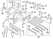 Diagram for Ford Maverick Rear Door Striker - ML3Z-99404A42-A