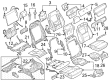 Diagram for 2023 Ford F-150 Lightning Seat Cover - NL3Z-1664416-AH