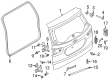 Diagram for Ford Rear Door Striker - GN1Z-9943252-A