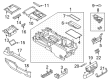 Diagram for 2021 Ford F-150 Center Console Base - ML3Z-15045A36-AB