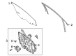 Diagram for 2020 Ford Escape Window Run - LJ6Z-7821597-F