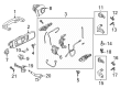 Diagram for 2020 Ford Explorer Door Lock Cylinder - LB5Z-7821991-A