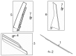 Diagram for Ford Escape Door Moldings - LJ6Z-78255A34-AA