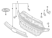 Diagram for 2021 Ford Explorer Grille - MB5Z-8200-HA