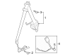 Diagram for 2024 Ford Mustang Seat Belt - PR3Z-76611B09-NA