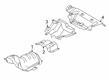 Diagram for Ford Escape Exhaust Heat Shield - LX6Z-78114B06-G