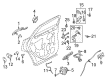 Diagram for 2021 Lincoln Nautilus Door Handle - GJ7Z-5426605-ADPTM