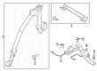 Diagram for 2024 Ford Mustang Seat Belt - PR3Z-76611B68-LA