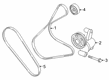 Diagram for Ford Transit Connect Serpentine Belt - JX6Z-8620-F