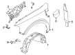 Diagram for Ford Maverick Fender - NZ6Z-16006-A