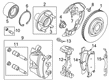 Diagram for 2022 Ford Maverick Brake Dust Shields - LX6Z-2K004-EA