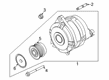 Diagram for 2021 Ford Police Interceptor Utility Alternator - L1MZ-10346-D