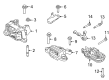 Diagram for 2023 Ford Bronco Sport Motor And Transmission Mount - LX6Z-6038-F