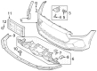 Diagram for 2024 Ford Mustang Bumper - PR3Z-17D957-BAPTM