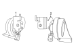 Diagram for 2022 Ford Mustang Mach-E Horn - LJ9Z-13801-A